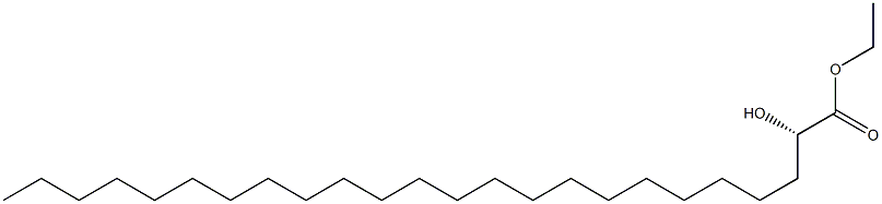 [S,(-)]-2-Hydroxytetracosanoic acid ethyl ester,,结构式