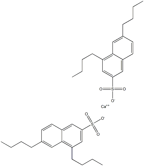 Bis(4,6-dibutyl-2-naphthalenesulfonic acid)calcium salt Structure