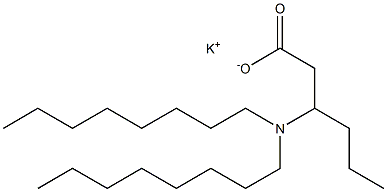3-(Dioctylamino)hexanoic acid potassium salt 结构式