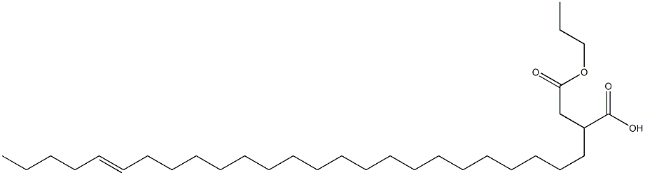 2-(20-Pentacosenyl)succinic acid 1-hydrogen 4-propyl ester 结构式