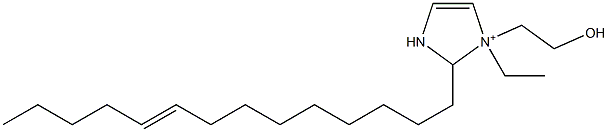 1-Ethyl-1-(2-hydroxyethyl)-2-(9-tetradecenyl)-4-imidazoline-1-ium Structure