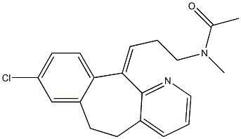 N-[3-[[(Z)-8-Chloro-5,6-dihydro-11H-benzo[5,6]cyclohepta[1,2-b]pyridin]-11-ylidene]propyl]-N-methylacetamide Structure