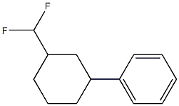 3-Phenyl-1-(difluoromethyl)cyclohexane Structure