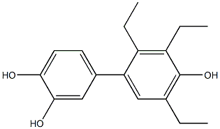 2',3',5'-Triethyl-1,1'-biphenyl-3,4,4'-triol 结构式