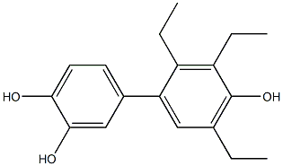 2',3',5'-Triethyl-1,1'-biphenyl-3,4,4'-triol,,结构式