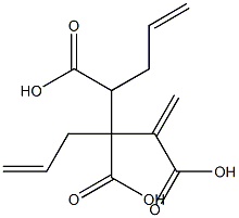 3-ブテン-1,2,3-トリカルボン酸1,2-ジ(2-プロペニル) 化学構造式