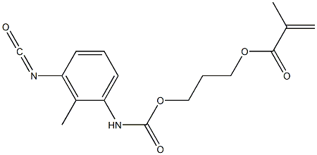 Methacrylic acid 3-[(3-isocyanato-2-methylphenyl)carbamoyloxy]propyl ester Structure