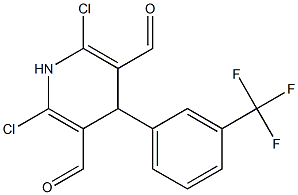 2,6-Dichloro-1,4-dihydro-4-[m-(trifluoromethyl)phenyl]pyridine-3,5-dicarbaldehyde