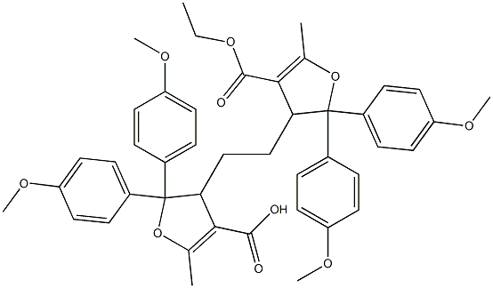 3,3'-(Ethylene)bis[2,3-dihydro-5-methyl-2,2-bis(4-methoxyphenyl)furan-4-carboxylic acid ethyl] ester|