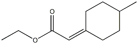 2-(4-Methylcyclohexylidene)acetic acid ethyl ester Struktur