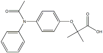 2-[4-(Phenylacetylamino)phenoxy]-2-methylpropionic acid Structure