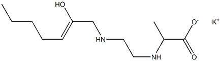  2-[N-[2-[N-(2-Hydroxy-2-heptenyl)amino]ethyl]amino]propionic acid potassium salt