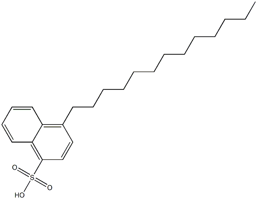 4-トリデシル-1-ナフタレンスルホン酸 化学構造式