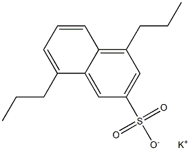 4,8-Dipropyl-2-naphthalenesulfonic acid potassium salt 结构式