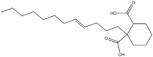 Cyclohexane-1,2-dicarboxylic acid hydrogen 1-(4-dodecenyl) ester Structure