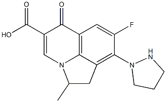 2-Methyl-7-fluoro-8-(pyrazolidin-1-yl)-1,2-dihydro-5-oxo-5H-2a-azaacenaphthylene-4-carboxylic acid|