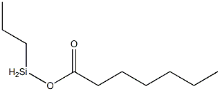 Heptanoic acid propylsilyl ester 结构式