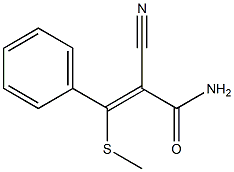 2-Cyano-3-methylthio-3-phenylacrylamide