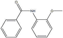 N-(2-メトキシフェニル)ベンズアミド 化学構造式