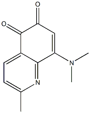 2-Methyl-8-(dimethylamino)quinoline-5,6-dione Struktur