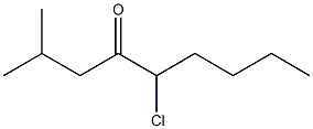 Isobutyl 1-chloropentyl ketone Structure