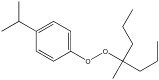 4-イソプロピルフェニル1-メチル-1-プロピルブチルペルオキシド 化学構造式