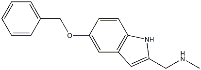 2-[(Methylamino)methyl]-5-(benzyloxy)-1H-indole Struktur