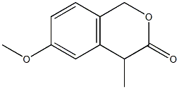 4-Methyl-6-methoxyisochroman-3-one Struktur