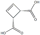 (3S,4R)-Cyclobuta-1-ene-3,4-dicarboxylic acid Structure