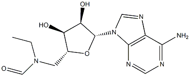 N-Ethyl-N-(5'-adenosyl)formamide Structure