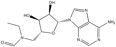 N-Ethyl-N-(5'-adenosyl)formamide,,结构式