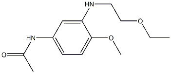 3'-(2-Ethoxyethylamino)-4'-methoxyacetanilide Structure