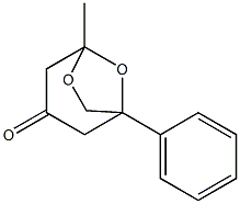 5-Methyl-1-phenyl-6,8-dioxabicyclo[3.2.1]octan-3-one,,结构式