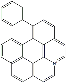 7-Phenyl-2a-azoniabenzo[ghi]perylene Struktur