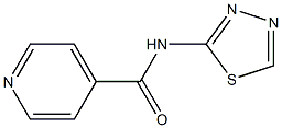 2-[(Isonicotinoyl)amino]-1,3,4-thiadiazole,,结构式