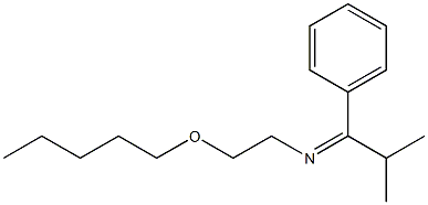 N-[2-(Pentyloxy)ethyl]-2-methyl-1-phenylpropylideneamine Structure