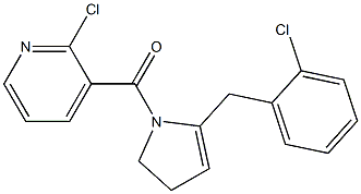 2-Chloro-3-[(4,5-dihydro-2-(2-chlorobenzyl)-1H-pyrrol)-1-ylcarbonyl]pyridine|