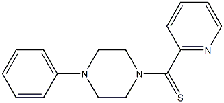 2-(4-Phenyl-1-piperazinylcarbonothioyl)pyridine Structure