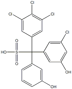 (3-Chloro-5-hydroxyphenyl)(3,4,5-trichlorophenyl)(3-hydroxyphenyl)methanesulfonic acid