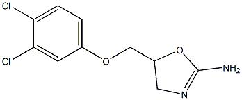 5-[(3,4-Dichlorophenoxy)methyl]-2-oxazolin-2-amine Struktur