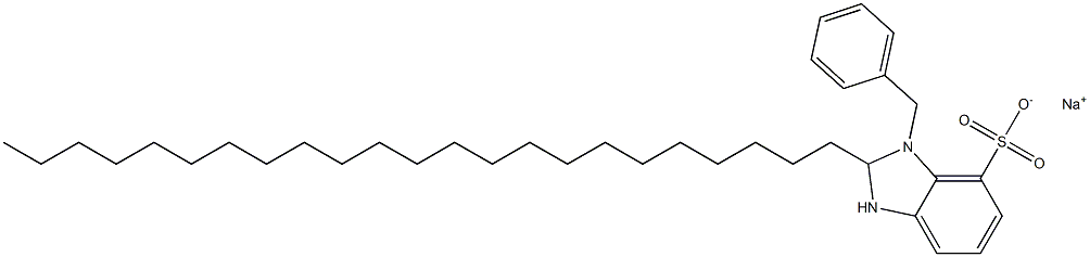 1-Benzyl-2,3-dihydro-2-tricosyl-1H-benzimidazole-7-sulfonic acid sodium salt,,结构式