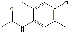 2'-メチル-4'-クロロ-5'-メチルアセトアニリド 化学構造式