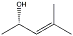 (S)-2-Methyl-2-pentene-4-ol Structure