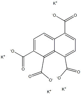 1,2,5,8-Naphthalenetetracarboxylic acid tetrapotassium salt Structure