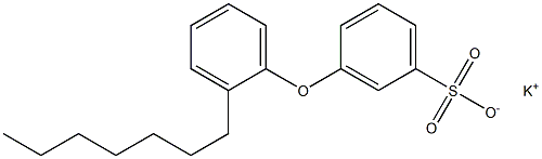 3-(2-Heptylphenoxy)benzenesulfonic acid potassium salt,,结构式