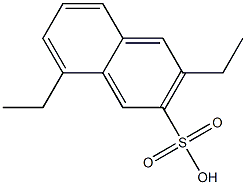 3,8-Diethyl-2-naphthalenesulfonic acid Structure