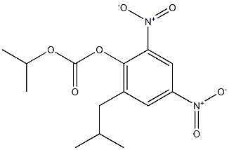 Carbonic acid isopropyl 2,4-dinitro-6-isobutylphenyl ester,,结构式