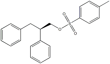 (-)-p-トルエンスルホン酸(R)-2,3-ジフェニルプロピル 化学構造式