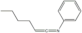 N-(1-Hexen-1-ylidene)aniline,,结构式