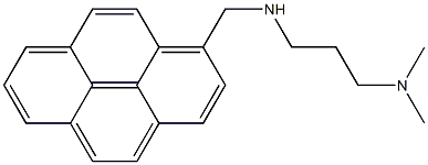 1-(3-Dimethylaminopropylaminomethyl)pyrene,,结构式